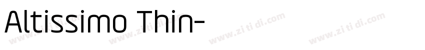 Altissimo Thin字体转换